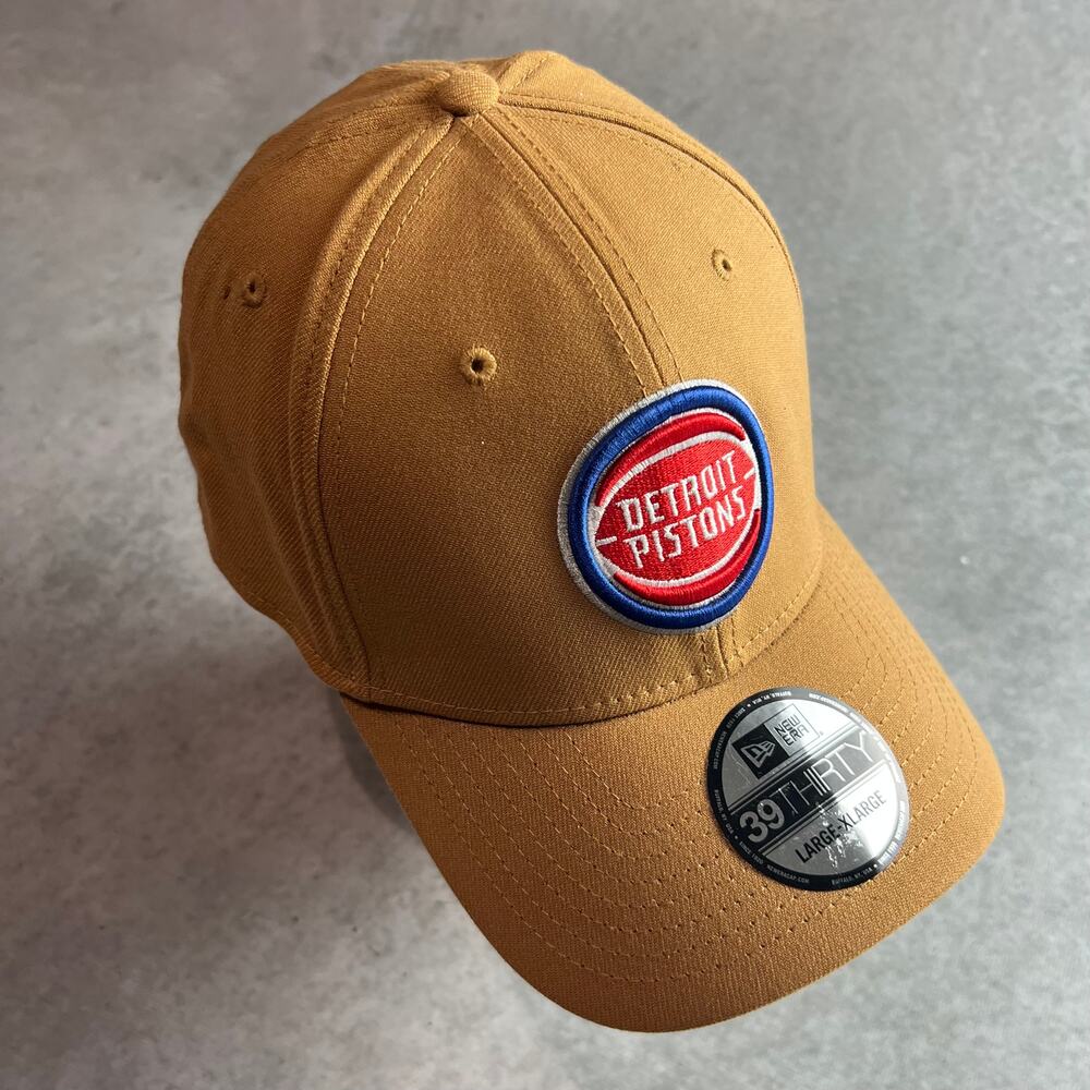 Detroit Pistons Hat Classic New Era NBA 39Thirty Fitted Cap Size Large-XLarge